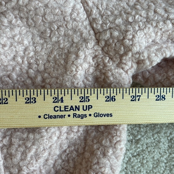 Anthropologie Pink Rose Sherpa Fleece Full Zip Lined Jacket Women‎ Size Large - Picture 12 of 15